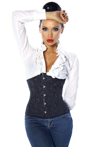 Damen 12303 corsage schwarz - damen,
