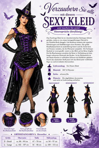 Sexy hexenkleid damen - hexenkleid,