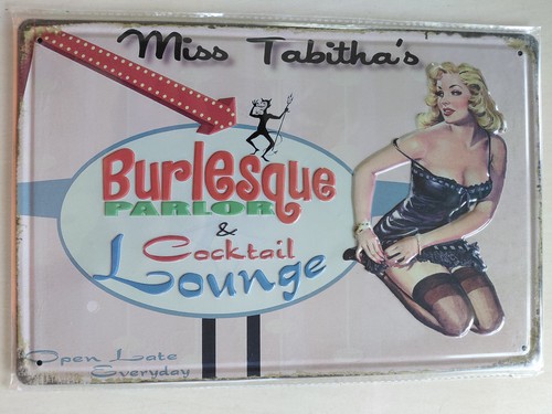 Blechschild retro miss - blechschild,