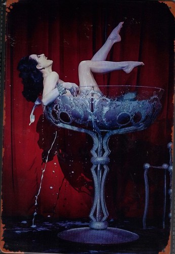 Blechschild bettie page - blechschild,
