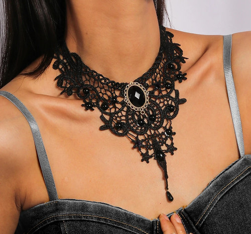 Halskette choker burlesque - halskette,