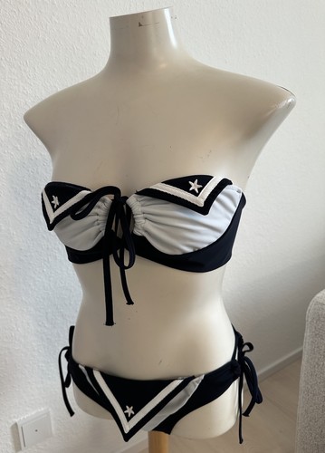 50s sailor bandeau bikini 50er - bikini,
