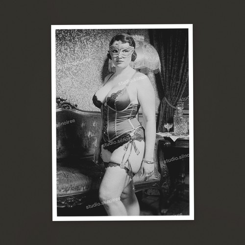 Vintage fotoabzug maskierte - fotoabzug,