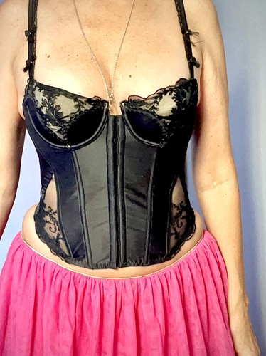 Korsett bustier schwarz - korsett,