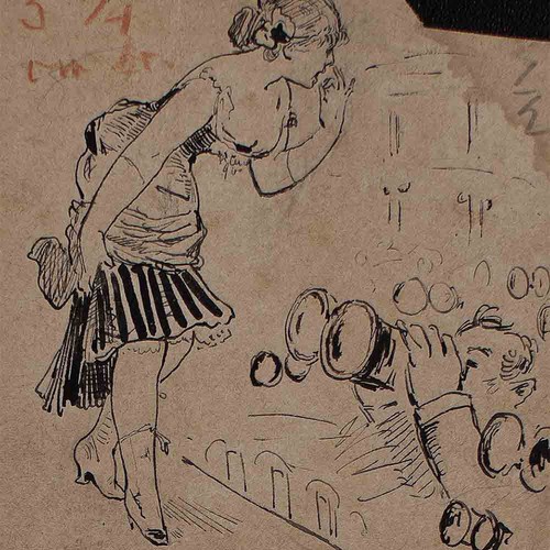 Burlesque frau tänzerin vor - tänzerin,