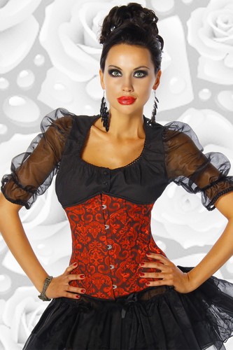 Damen 12303 corsage rot - damen,